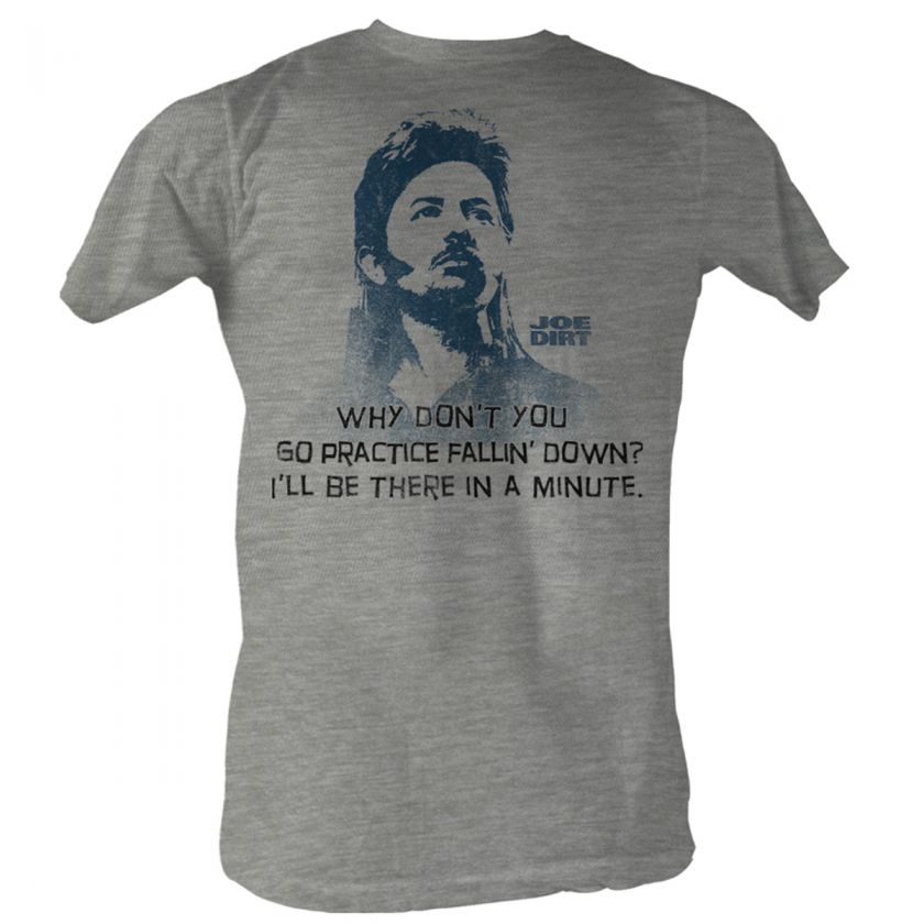 JOE DIRT FALL DOWN ADULT LIGHTWEIGHT SOFT TEE SHIRT  