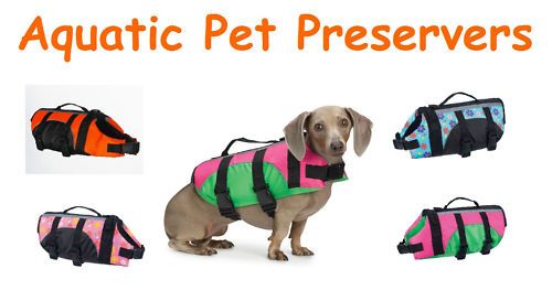 LIFE VESTS for DOG   Aquatic Pet Preservers   All New  