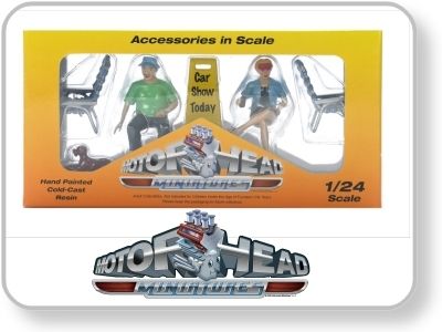 MOTOR HEAD MINITURES CAR SHOW FIGURES DIORAMA NEW 1/24  