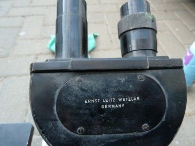 LOT OF TWO LEITZ WETZLAR MICROSCOPE FOR PARTS AS IS  