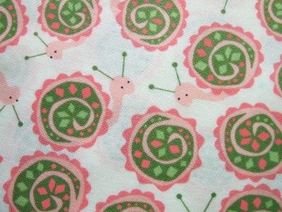 Breeze Pink Snail Insect In The Beginning Fabric Yard  