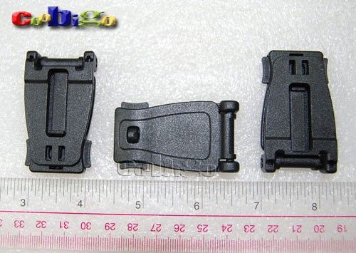 1x Strap Buckle Clip For Molle Bag Assault Backpack Bag black  