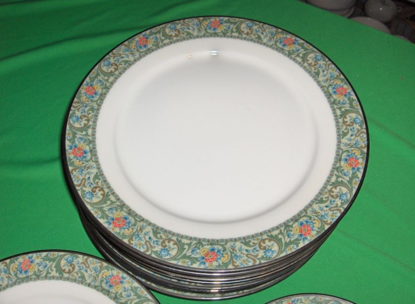 45 Pc Set Vintage Noritake Ivory China Isolde Pattern #7019  