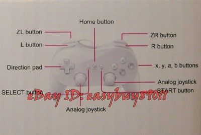   controller pro for nintendo wii video game control accessory only