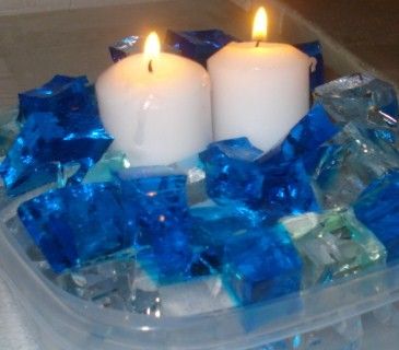 NEW water absorbing crystals DECO CUBES centerpiece vase decor ( 1oz 