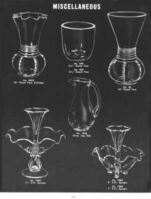 1956 Viking Glass Catalog & 6 page Price List  