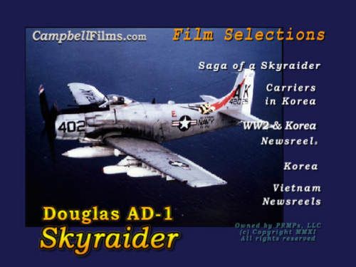 US Navy AD 1 Skyraider Fighter bomber WW2 Korea Vietnam War  