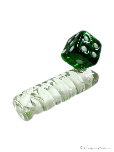 Set of 24 Murano Blown Art Glass Dice Casino Knife Rests  