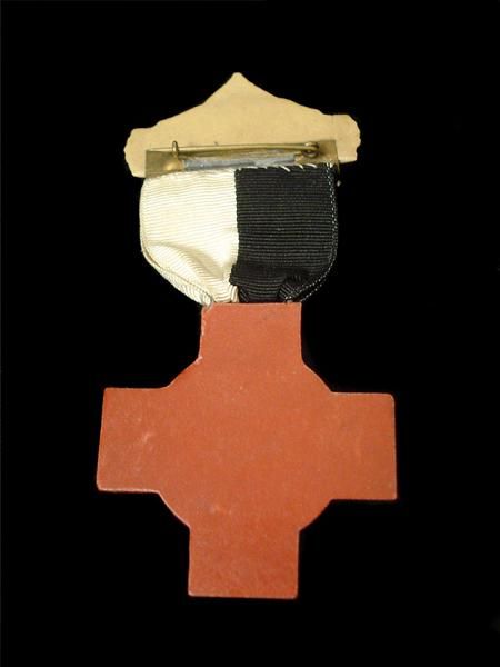 BAKELITE ~ KNIGHTS TEMPLAR REUNION BADGE ~ CAMBRIDGE MASS  