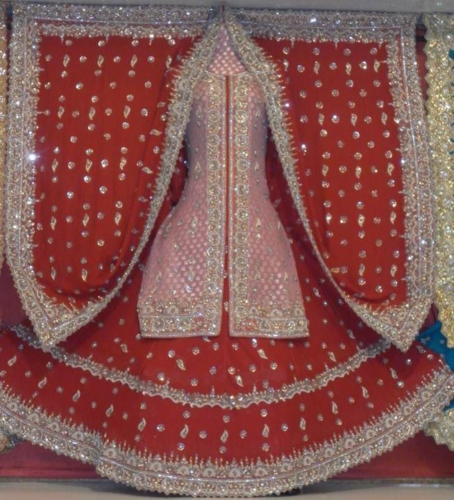   Designer Bridal Salwar Kameez Anarkali Lengha Custom Made Red  
