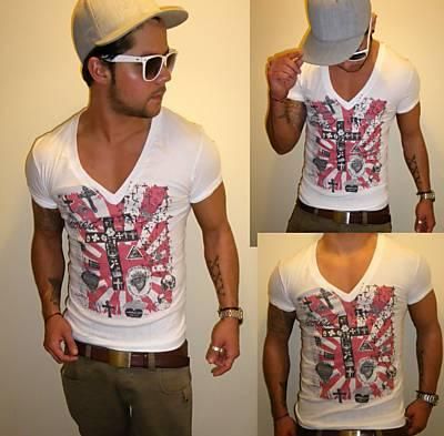 Mens GRAPHIC deep v neck T SHIRT_SACRED_top_shirt_deep v neck _body 