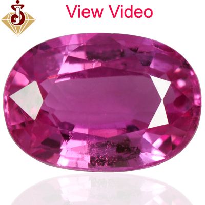   Top Pink Sapphire Loose Gemstone Oval Cut From Ceylon Untreated  