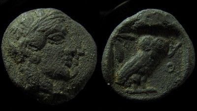   Athens. Silver Drachm. (4.2 g, 18 mm). Doublestruck. Uncleaned.  