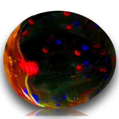 11.83Ct RAREST LIGHTNING RIDGE BLACK FIRE SOLID OPAL   