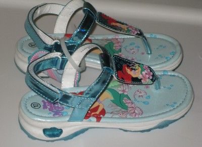 Princess Little Mermaid Ariel Light u Sandals shoes NEW  