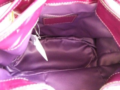 COACH Madison Patent Marielle Drawstring Shoulder Bag Berry 17745 