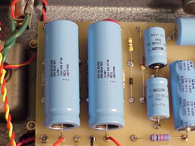   power supply resistors that do not carry an audio signal are metal