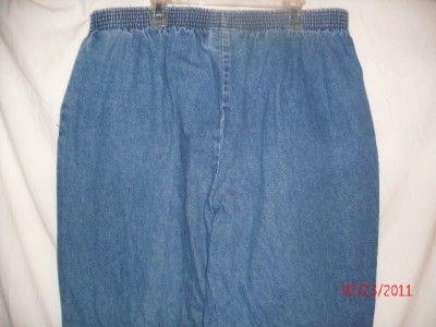 Logix full elastic waist jeans womens plus 20  