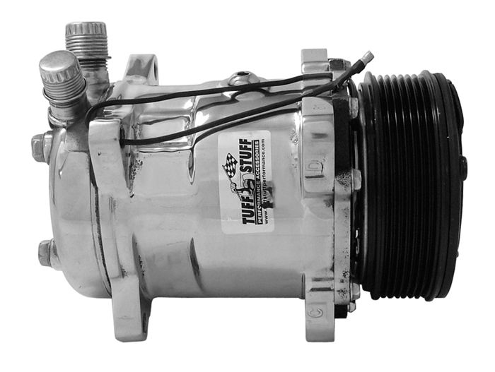 Tuff Stuff 4515NA6G Chrome Sanden 508 AC Compressor  