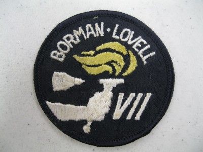 ASTRONAUT VINTAGE SPACE PATCH GEMINI VII BORMAN~LOVELL  