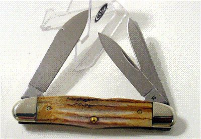 CASE XX SECOND CUT STAG HUMPBACK WHITTLER #9571  