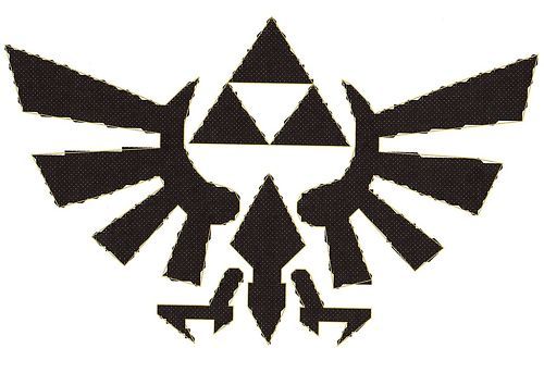 LEGEND of ZELDA TRIFORCE LOGO CROSS STITCH PATTERN  