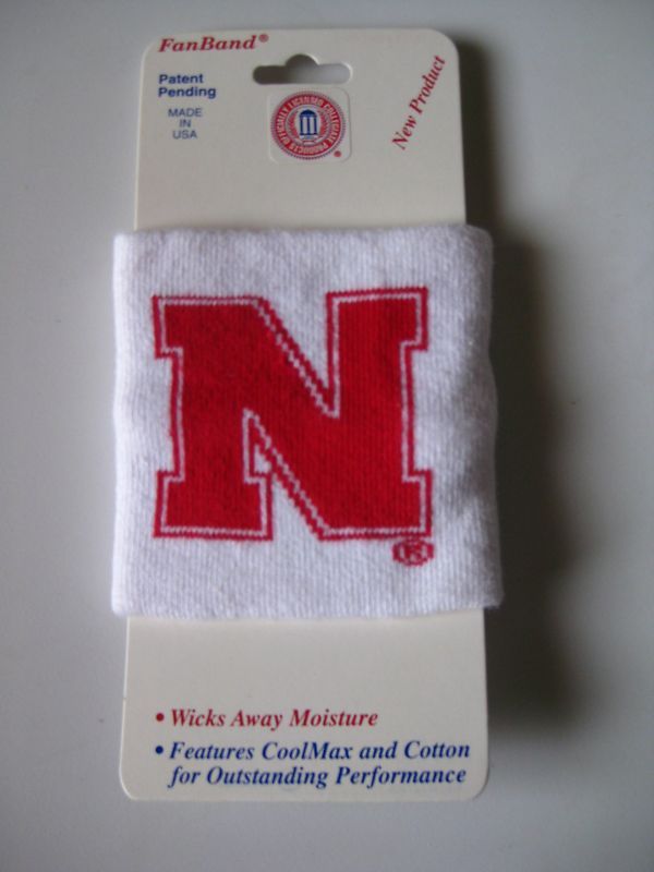 NEBRASKA CORNHUSKER WRISTBAND UN WRIST BAND CORN HUSKER  