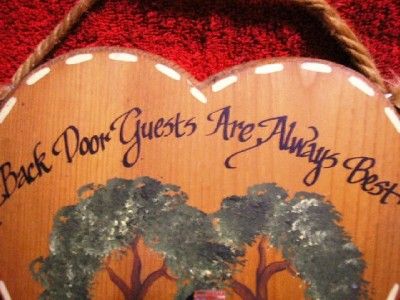 Guest Heart Handpainted Wooden Craft Wall Tole Paint 07  