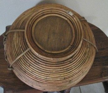 Rare Wood Coil Bowl Baskets  