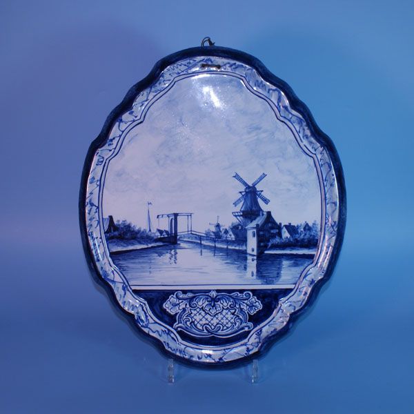 wonderful Dutch Antique Makkum Tichelaar Plaque   