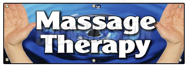 72 MASSAGE THERAPY BANNER SIGN therapist table rub down masseuse 