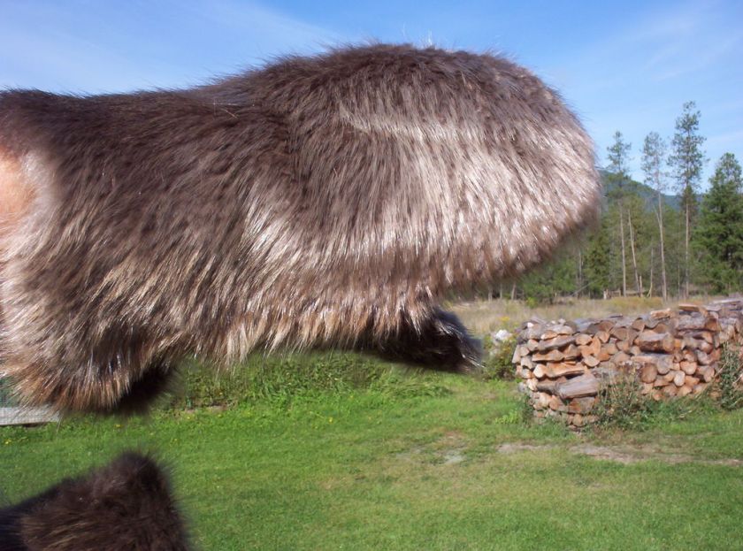 NEW MONTANA LONG HAIRED BEAVER MITTENS/ mitts/leather  