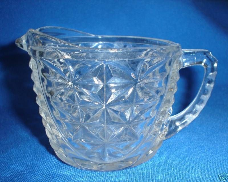 Anchor Hocking Stars and Bars Creamer  