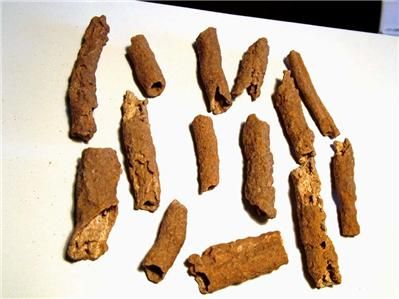 107 gr Lot Glass FULGURITES Tubes CREATED BY LIGHTNING  