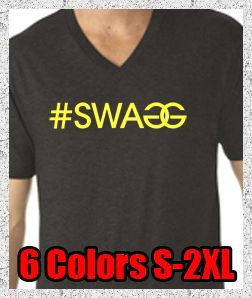 New #SWAGG MTV Jersey Shore DJ Pauly D SWAGG SWAG Next Level V Neck T 