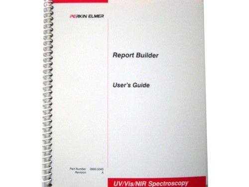 Perkin Elmer Report Builder Users Guide  