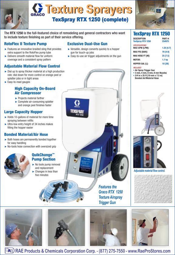 Graco TexSpray RTX 1250   Texture Paint Sprayer 254975  