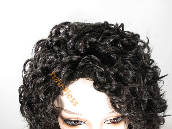 Pure Stratch Cap Full Wig Beverly Johnson Curly Oprah 2 in #34   Gray 