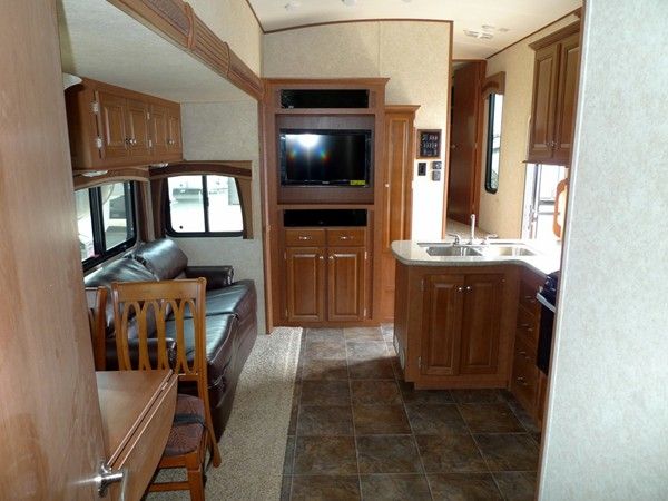 2013 Blue Ridge 3710BH Quad Bunk Outside Kitchen 4 Slide Fifth Wheel 