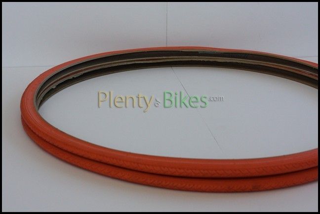 Two Bike Bicycle Fixie Duro 700x25c Road Tires Orange  