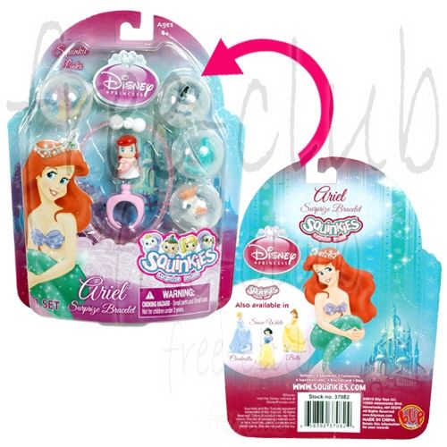 SQUINKIES Disney Princess ARIEL Bubble Pack Set  