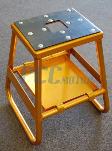 16 ALUMINUM MX DIRT BIKE HONDA MOTORCYCLE STAND GOLD  