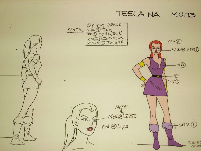 HE MAN PRODUCTION MODEL CEL   TEELA NA (SORCERESS)  