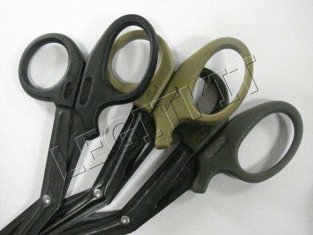 TAN BLACK BLADE TACTICAL MEDICAL SHEARS EMT SCISSORS  