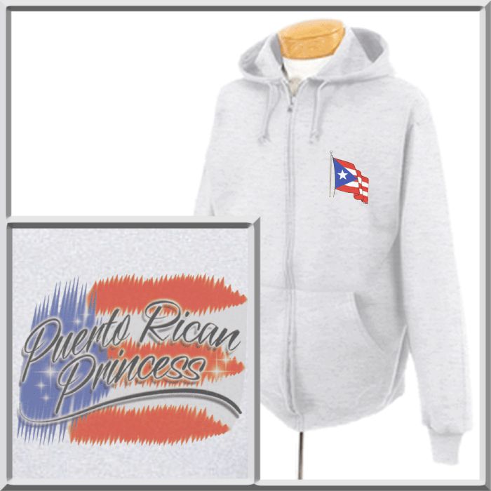 Puerto Rican Princess Rico Flag SWEATSHIRT S 2X,3X,4X  