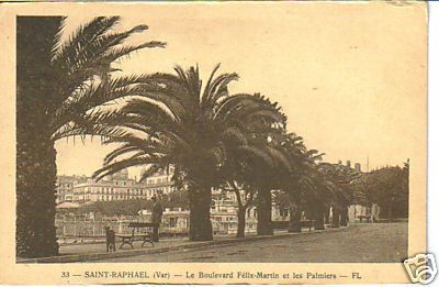 Saint Raphael France Boulevard Felix Martin postcard  