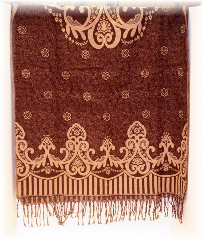 Kirks Folly Regal Radiance Pashmina Embroidered Shawl New  