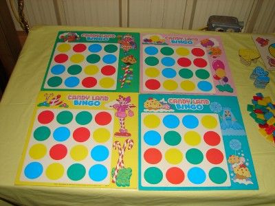 Vintage 1978 MB Candyland Bingo Game  