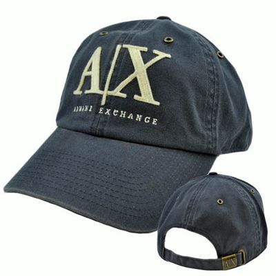 Armani Exchange AX Italian Fashion Designer Brand Relaxed Fit Hat 