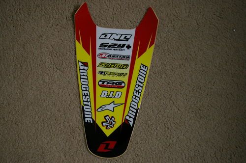 SUZUKI REAR FENDER GRAPHICS RMZ250 DRZ400 RM RMZ DRZ  